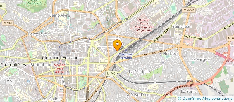 localisation de l'entreprise MADAME NADINE CHARBONNIER  CLERMONT-FERRAND