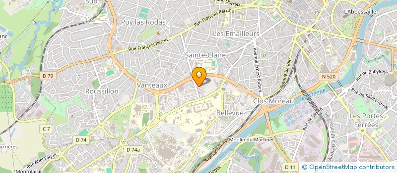 localisation de l'entreprise MADAME NADINE CHARBONNIERAS à LIMOGES