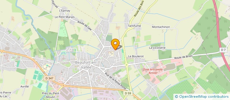 localisation de l'entreprise MADAME NADINE CHARLOT  BEAUFORT-EN-ANJOU