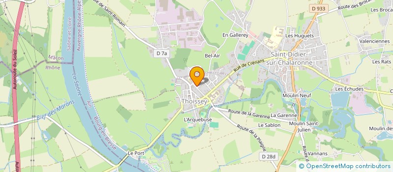 localisation de l'entreprise MADAME NADINE CHARTIER  THOISSEY