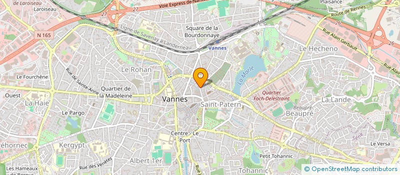 localisation de l'entreprise MADAME NADINE CHAURE à VANNES