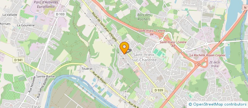 localisation de l'entreprise MADAME NADINE CHOLLET à SAINT-YRIEIX-SUR-CHARENTE
