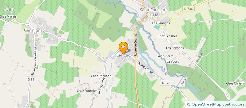 localisation de l'entreprise MADAME NADINE CHOPARD  CIERZAC