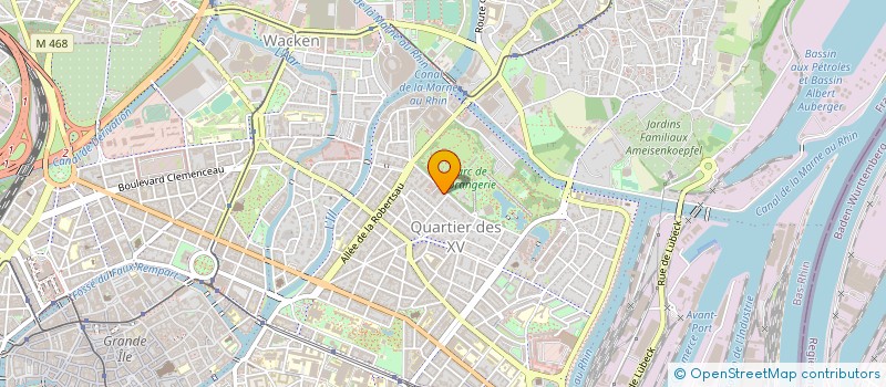 localisation de l'entreprise MADAME NADINE CLAUDE à STRASBOURG