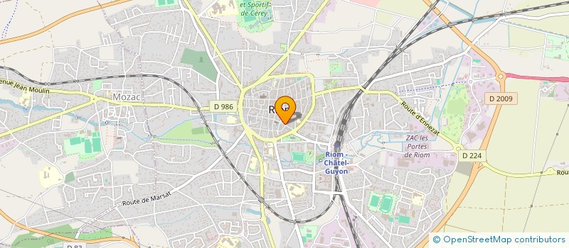 localisation de l'entreprise MADAME NADINE COGNIEN  RIOM