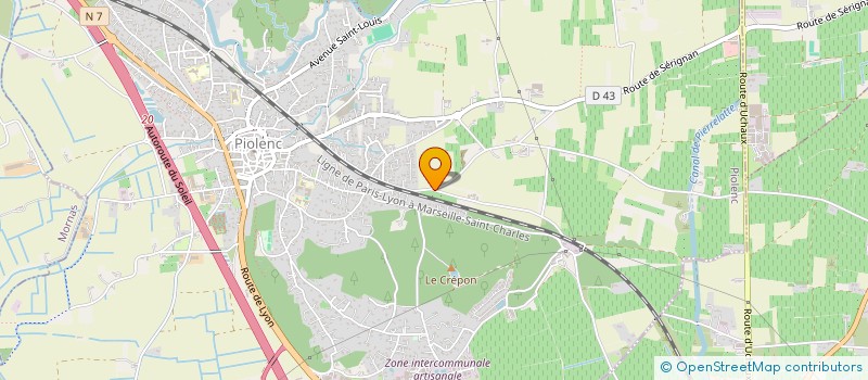 localisation de l'entreprise MADAME NADINE COMBE  PIOLENC