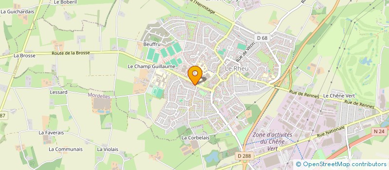 localisation de l'entreprise MADAME NADINE CORRE  LE RHEU