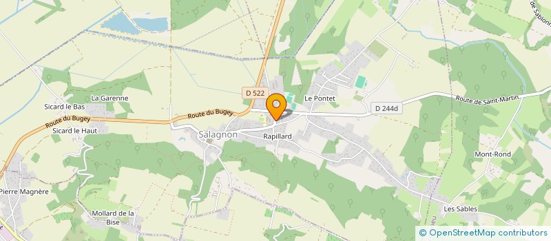 localisation de l'entreprise MADAME NADINE COTE  SALAGNON