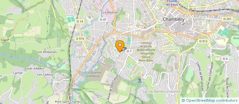 localisation de l'entreprise MADAME NADINE COTTON à CHAMBERY