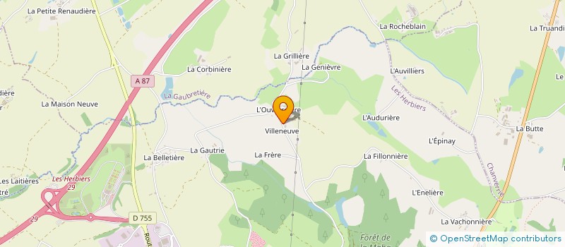 localisation de l'entreprise MADAME NADINE COUILLEAU à LES HERBIERS