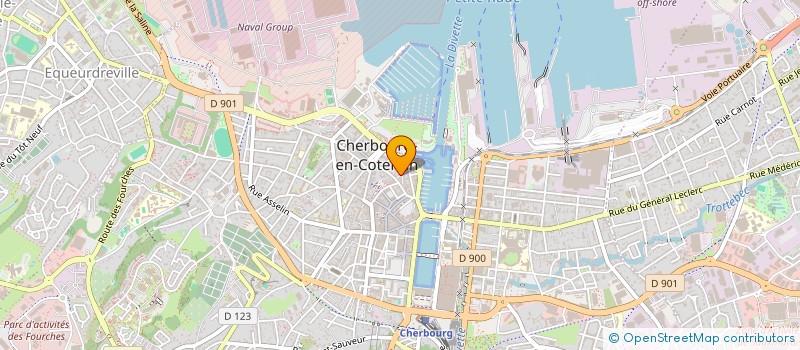 localisation de l'entreprise MADAME NADINE COUPEY  CHERBOURG-EN-COTENTIN