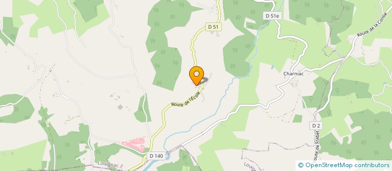 localisation de l'entreprise MADAME NADINE COUSTY  LOUIGNAC