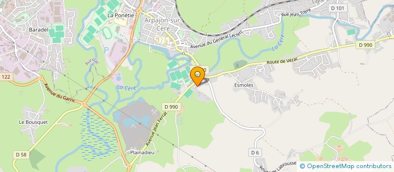 localisation de l'entreprise MADAME NADINE COUVE à ARPAJON-SUR-CERE