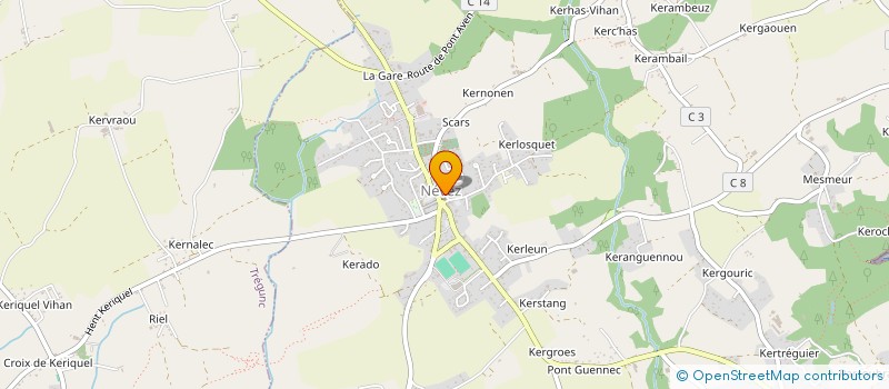 localisation de l'entreprise MADAME NADINE CRISTIEN  NEVEZ