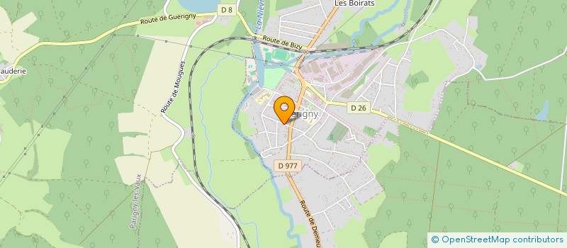 localisation de l'entreprise MADAME NADINE CROZEMARIE à GUERIGNY