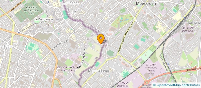 localisation de l'entreprise MADAME NADINE CROZET  WATTRELOS