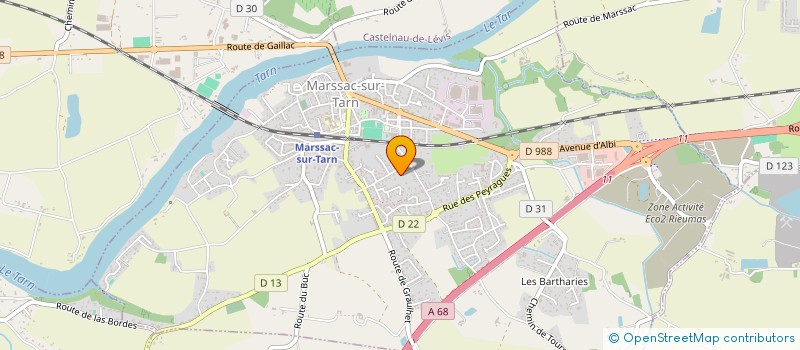 localisation de l'entreprise MADAME NADINE CURBILIE  MARSSAC-SUR-TARN