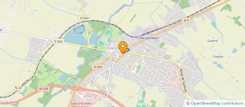 localisation de l'entreprise MADAME NADINE DANGLA à L'ISLE-JOURDAIN