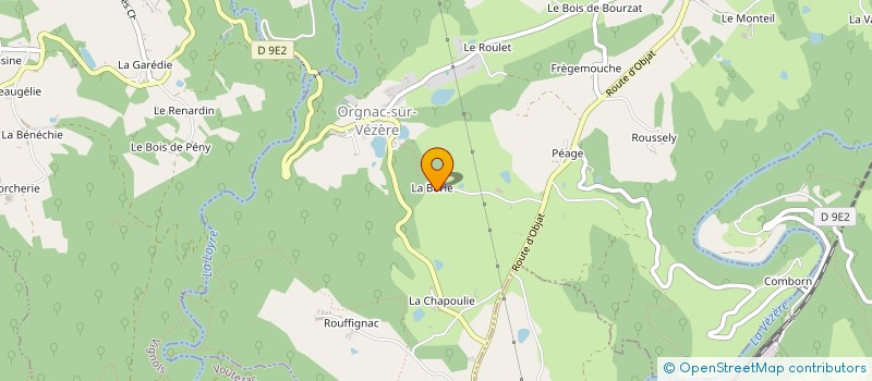 localisation de l'entreprise MADAME NADINE DARAGON  ORGNAC-SUR-VEZERE