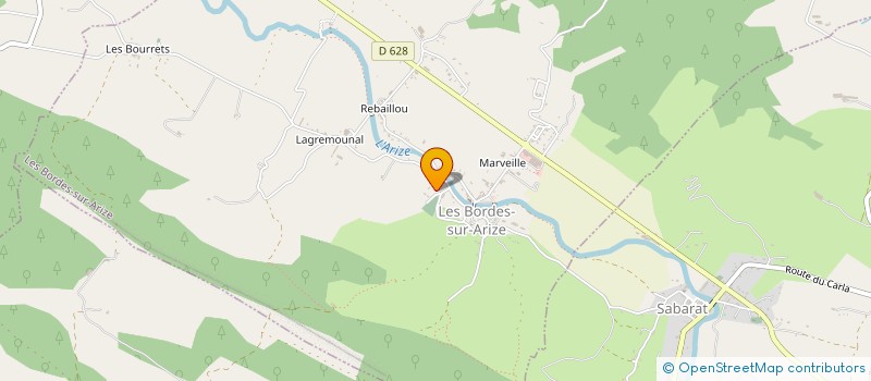 localisation de l'entreprise MADAME NADINE DARAUT à CAMPAGNE-SUR-ARIZE