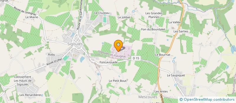 localisation de l'entreprise MADAME NADINE DE CONTI  MESCOULES