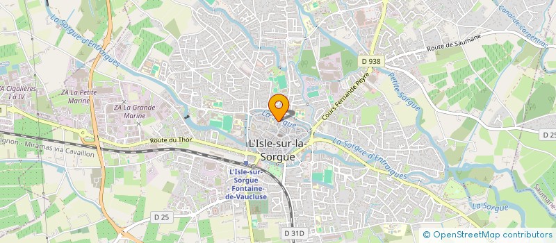 localisation de l'entreprise MADAME NADINE DEBASC à L'ISLE-SUR-LA-SORGUE