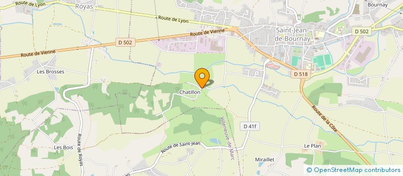 localisation de l'entreprise MADAME NADINE DELAS  SAINT-JEAN-DE-BOURNAY