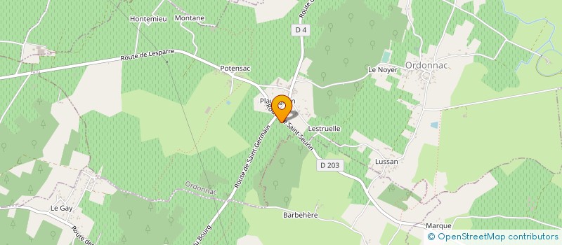 localisation de l'entreprise MADAME NADINE DELHOMME  ORDONNAC