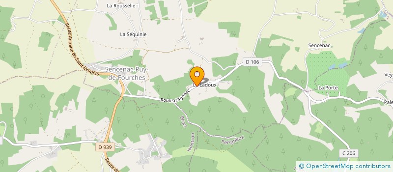 localisation de l'entreprise MADAME NADINE DELMARES  BRANTOME EN PERIGORD