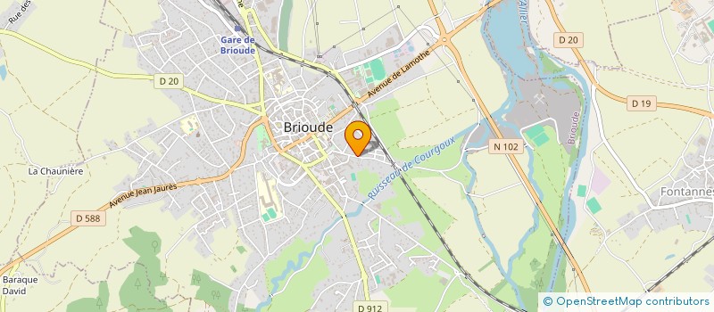 localisation de l'entreprise MADAME NADINE DELMAS  BRIOUDE