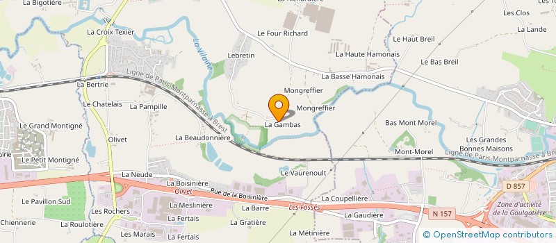 localisation de l'entreprise MADAME NADINE DELOURMEL  SERVON-SUR-VILAINE