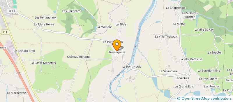 localisation de l'entreprise MADAME NADINE DENOT  QUEBRIAC