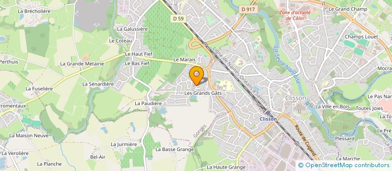 localisation de l'entreprise MADAME NADINE DESFONTAINES  GETIGNE