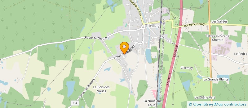 localisation de l'entreprise MADAME NADINE DESMOULINS  THEILLAY