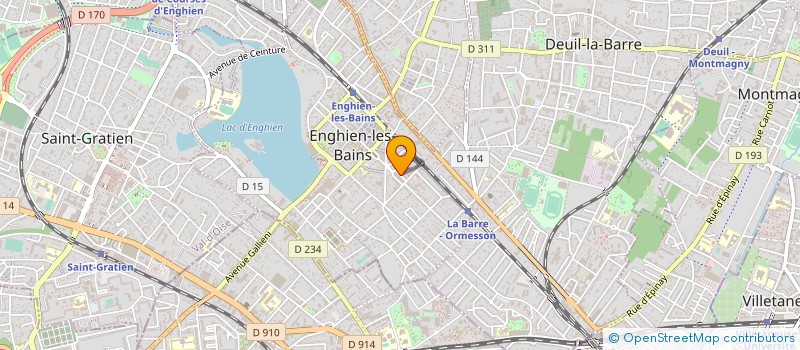 localisation de l'entreprise MADAME NADINE DETREZ à ENGHIEN-LES-BAINS
