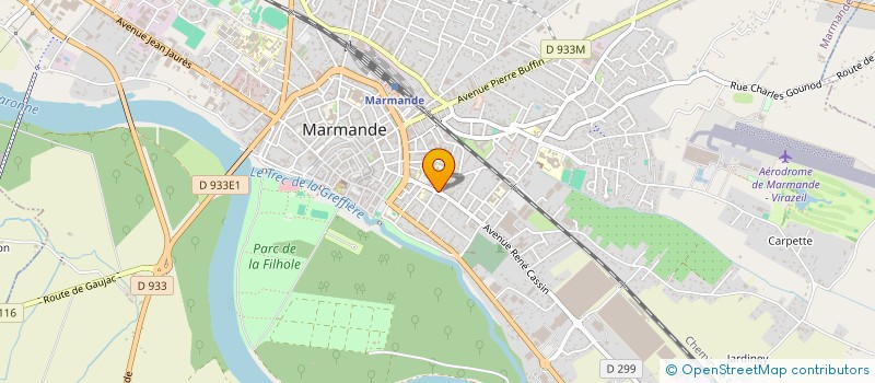 localisation de l'entreprise MADAME NADINE DEVALLE  MARMANDE