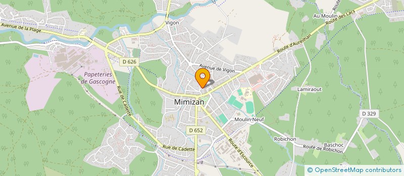 localisation de l'entreprise MADAME NADINE DOILLON  MIMIZAN