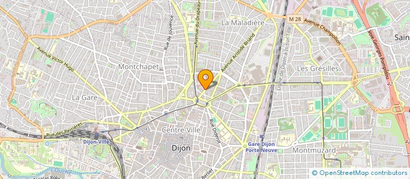localisation de l'entreprise MADAME NADINE DOUCET à DIJON