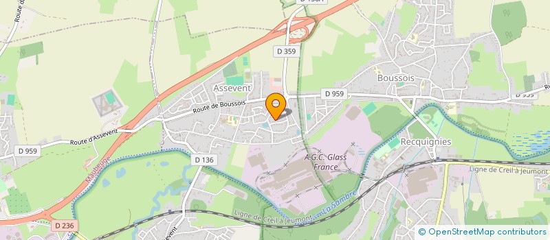 localisation de l'entreprise MADAME NADINE DUBRAY  ASSEVENT