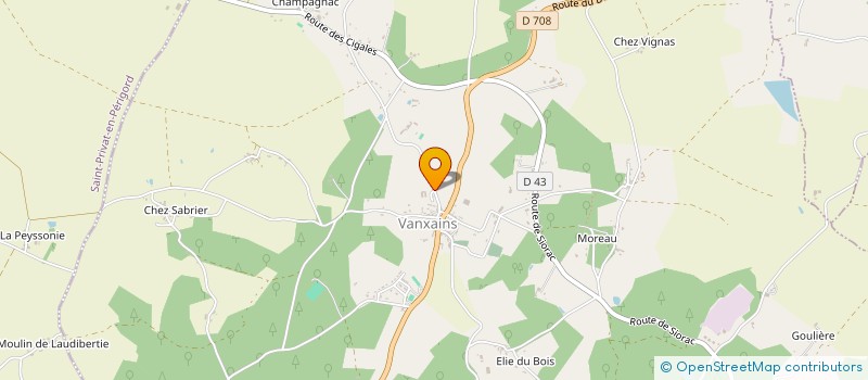 localisation de l'entreprise MADAME NADINE DUBUT  VANXAINS