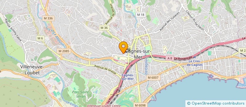 localisation de l'entreprise MADAME NADINE DUFOUR à CAGNES-SUR-MER