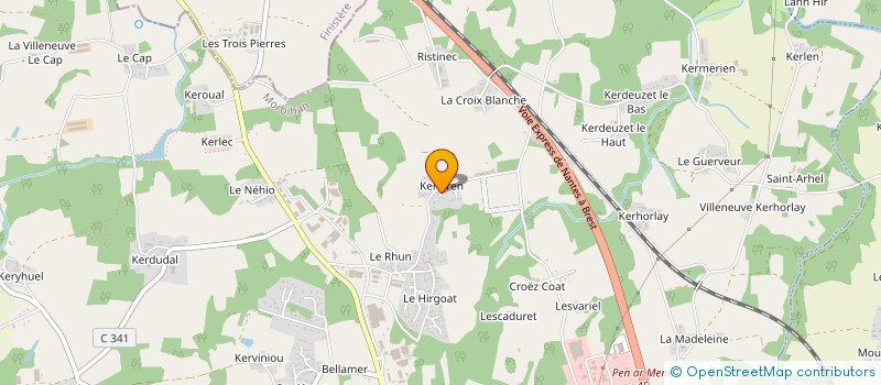 localisation de l'entreprise MADAME NADINE DULISCOUET  GUIDEL