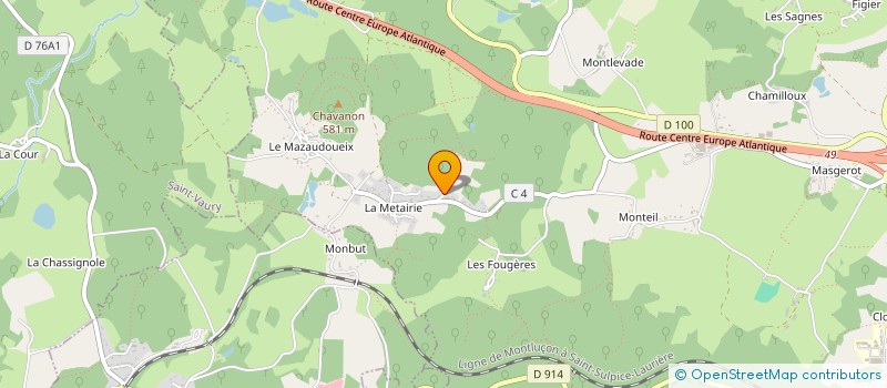 localisation de l'entreprise MADAME NADINE DUMON à SAINT-SULPICE-LE-GUERETOIS