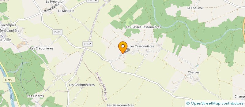 localisation de l'entreprise MADAME NADINE DUPONT à POULIGNY-SAINT-PIERRE