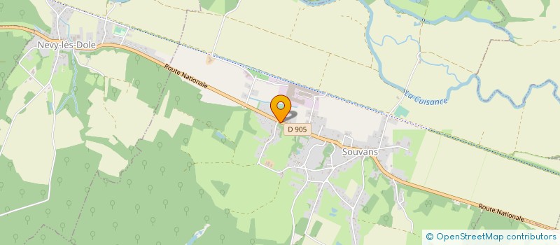 localisation de l'entreprise MADAME NADINE DUPRE  NEVY-LES-DOLE