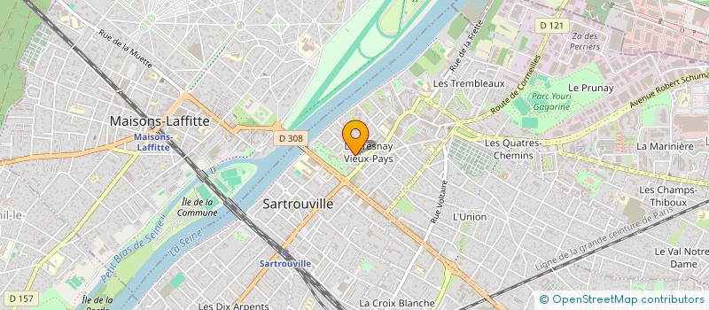 localisation de l'entreprise MADAME NADINE DUPUY à SARTROUVILLE