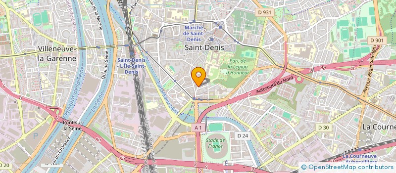 localisation de l'entreprise MADAME NADINE DUVAL à SAINT-DENIS