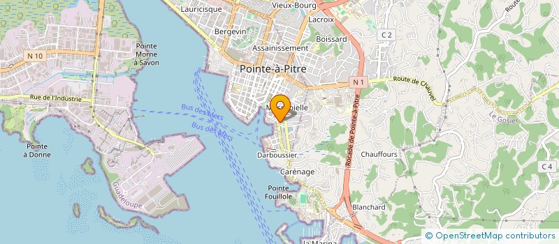 localisation de l'entreprise MADAME NADINE EGERTON  POINTE-A-PITRE