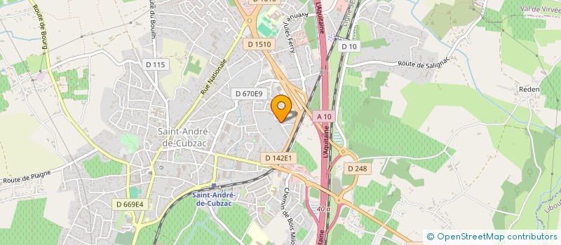 localisation de l'entreprise MADAME NADINE ESCARBASSSIERE  SAINT-ANDRE-DE-CUBZAC