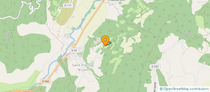 localisation de l'entreprise MADAME NADINE ESPIE  SAINT-ETIENNE-LE-LAUS